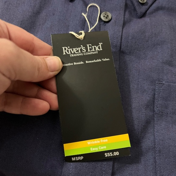 River’s End wrinkle free easy care button down size M - Picture 2 of 9
